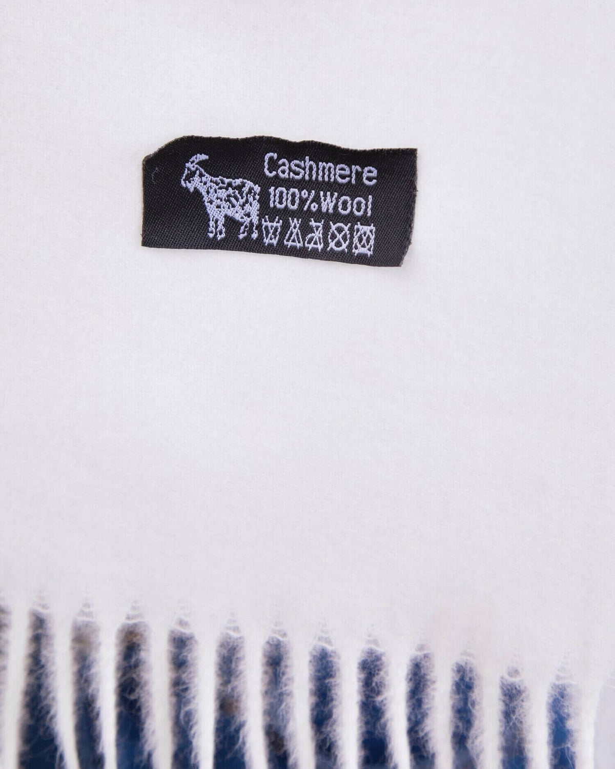 Embroidered cashmere scarf
