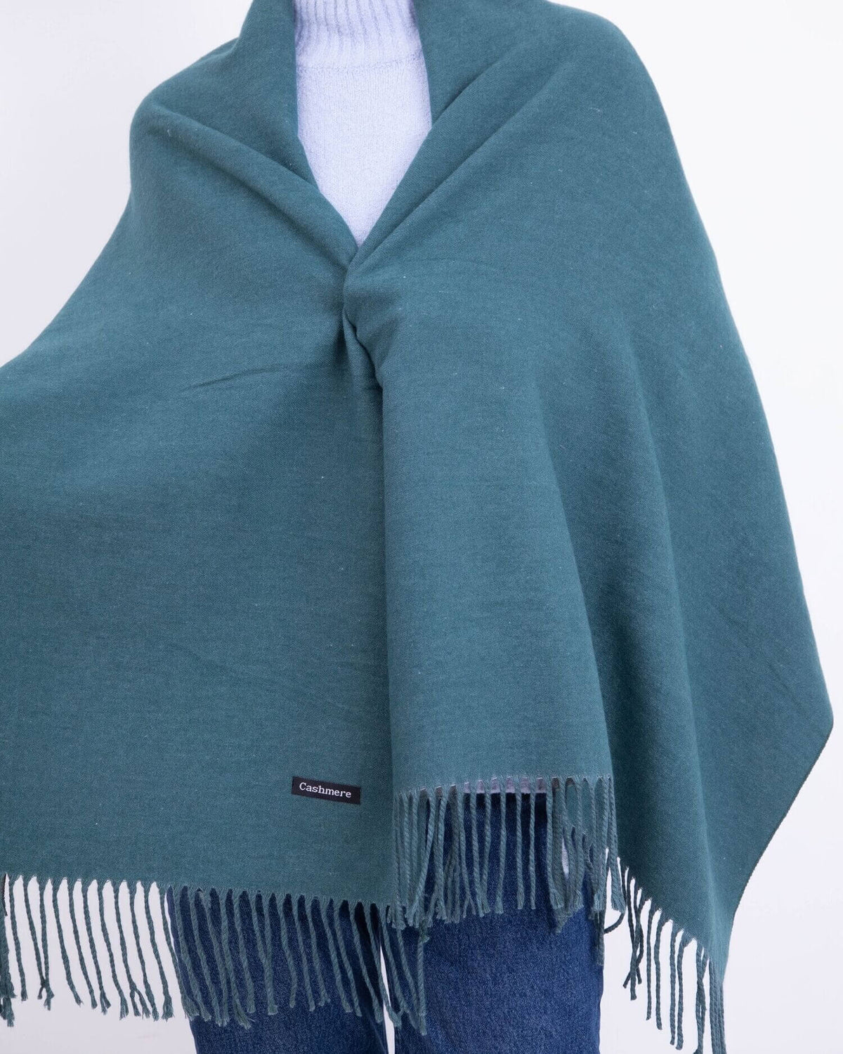 Two-tone cashmere scarf